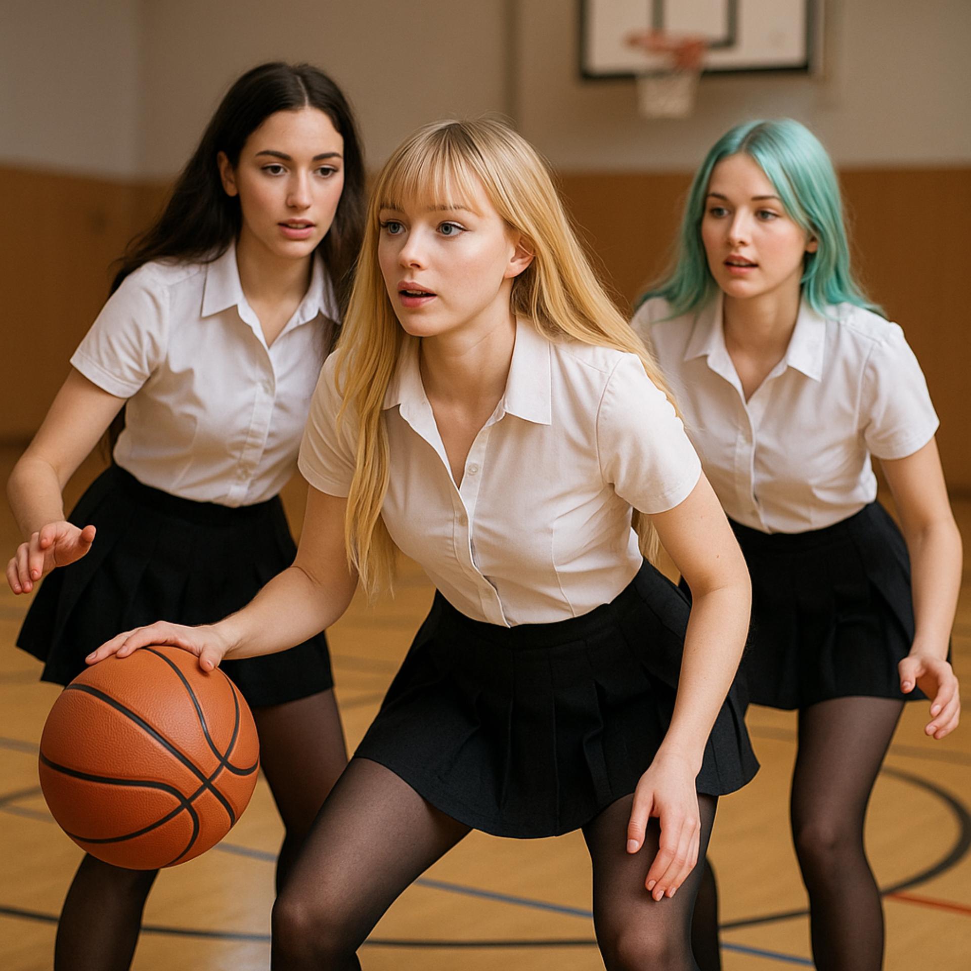 Basketbol Oyununda Uclu Mucadele