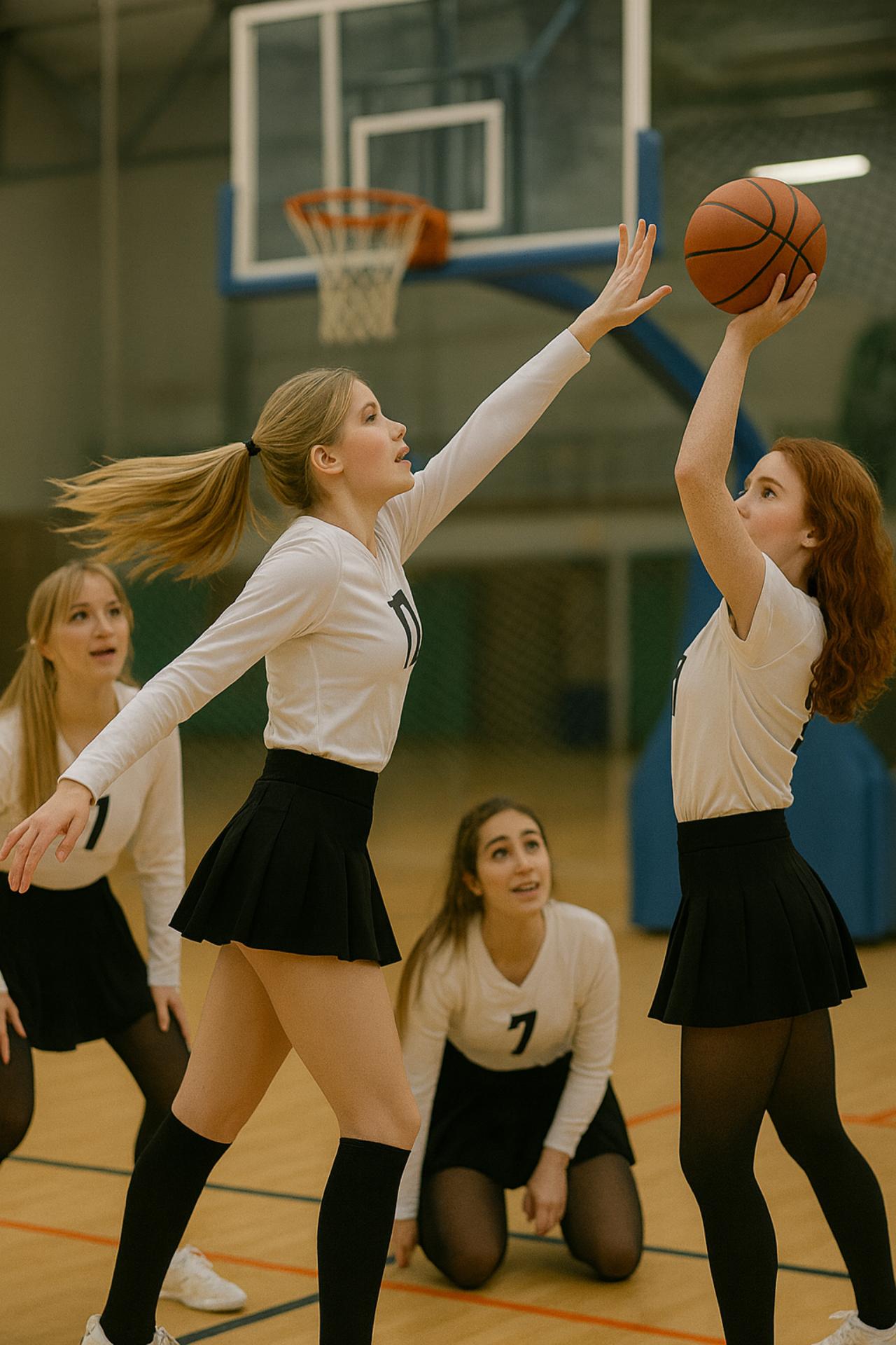 Basketbol Sahasinda Genc Oyuncular